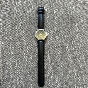 Riviera Black Quartz Watch NEEDS NEW BATTERY